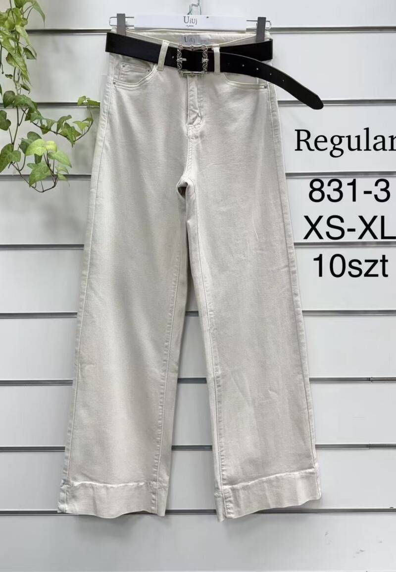 Spodnie damskie jeansy Roz XS-XL, 1 Kolor Paczka 10 szt